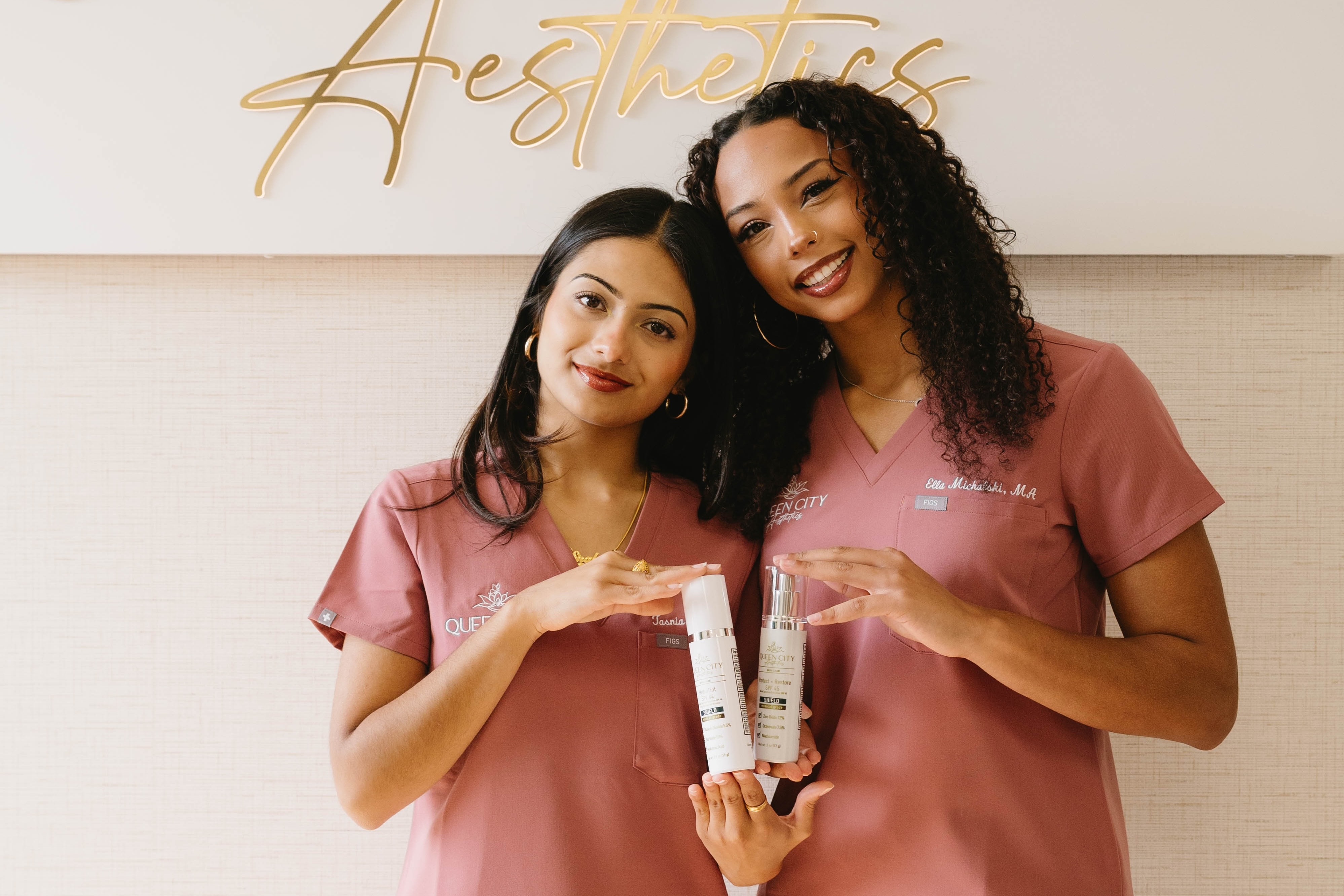 Queen City Aesthetics skincare product line